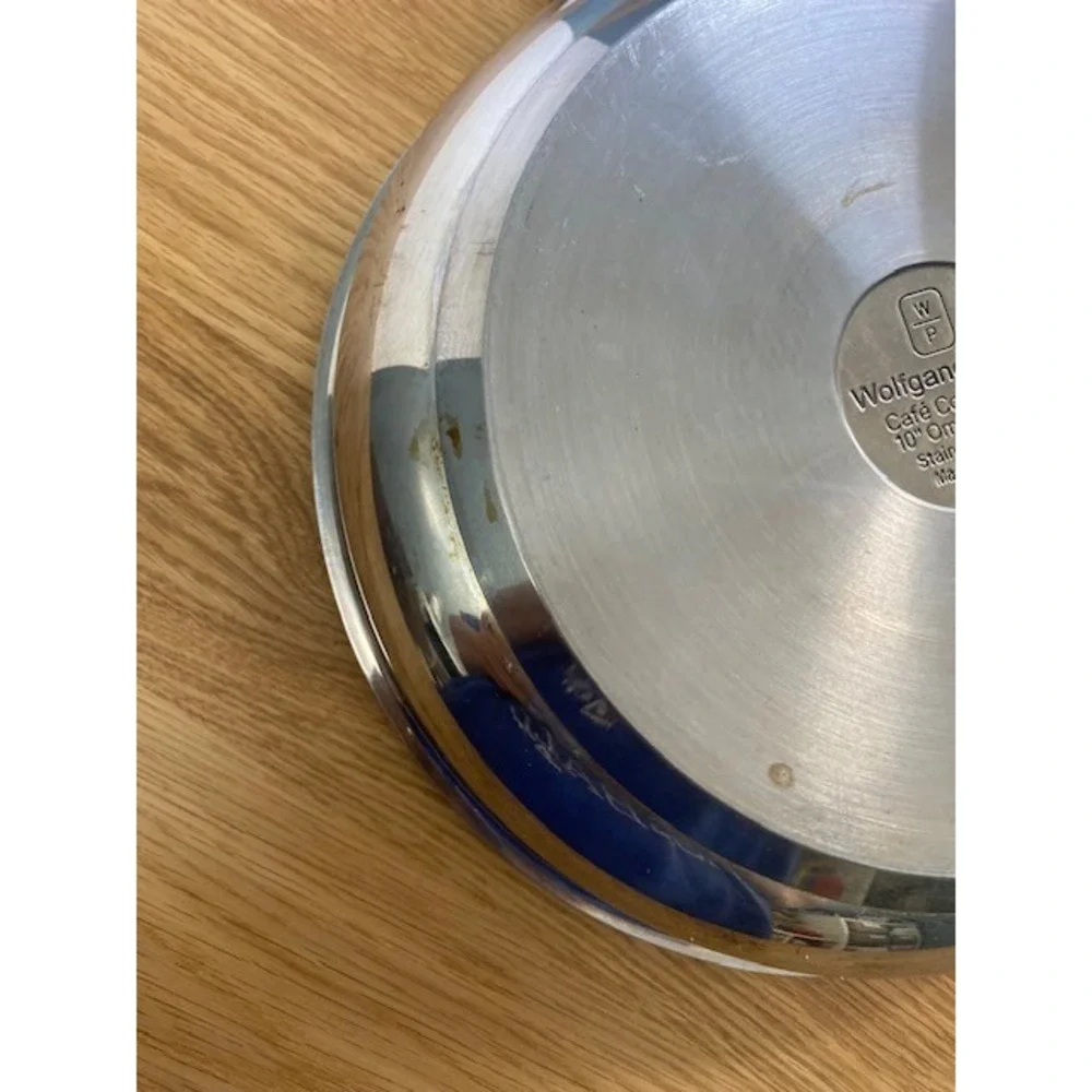 Wolfgang Puck Omelet Pan 10 Inch Silver Good Stainless Steel Café Collection